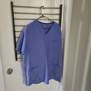 NWT  cherokee infinity scrubs top xl ceil blue